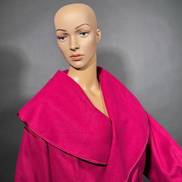 Luii Wide Collar Double Breast‎ Coat With Belt Size M - Picture 2 of 15